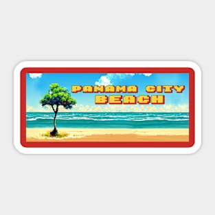 Panama City Beach | 8 Bit | Retro | Vintage Sticker